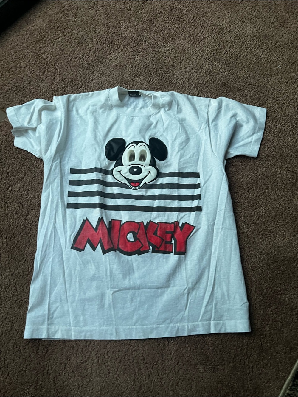 1980s Disney Mickey Mouse design with 3D or "moving" holographic eyes.